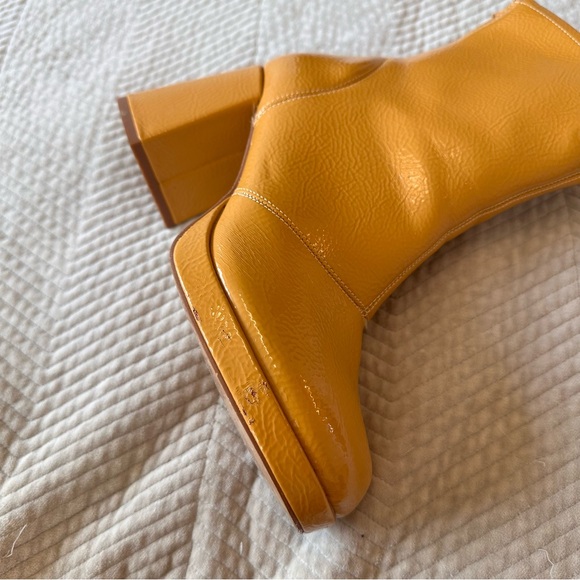 Journee Collection Aylani Bootie in mustard yellow - Picture 4 of 6